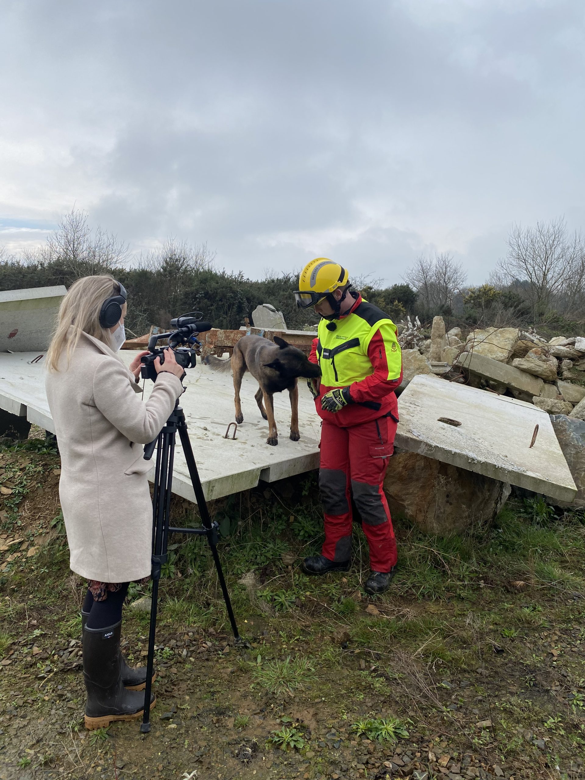 reportage_television_equipe_cynotechnique_SDIS22