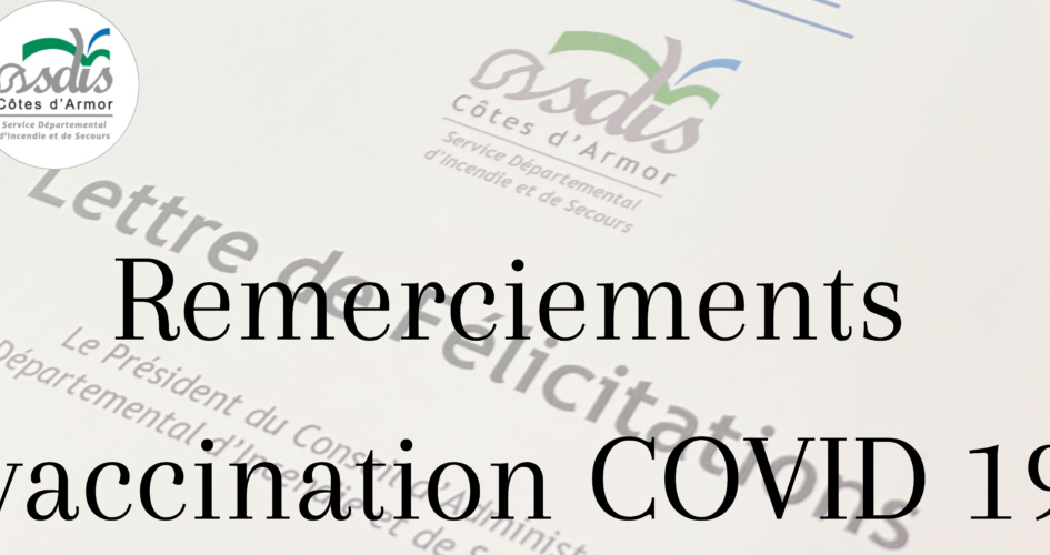 Cérémonie de remerciements vaccination COVID-19