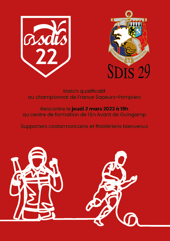Championnat de France de Football Sapeurs-Pompiers : rencontre SDIS22 et 29